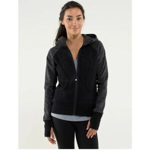 Lululemon Scuba Full Zip Hoodie Black & Space Gray 4